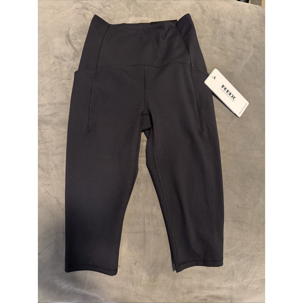 RBX Live Life Active Women's Cropped Trainer Leggings Blk Sz XS SUPER SOFT